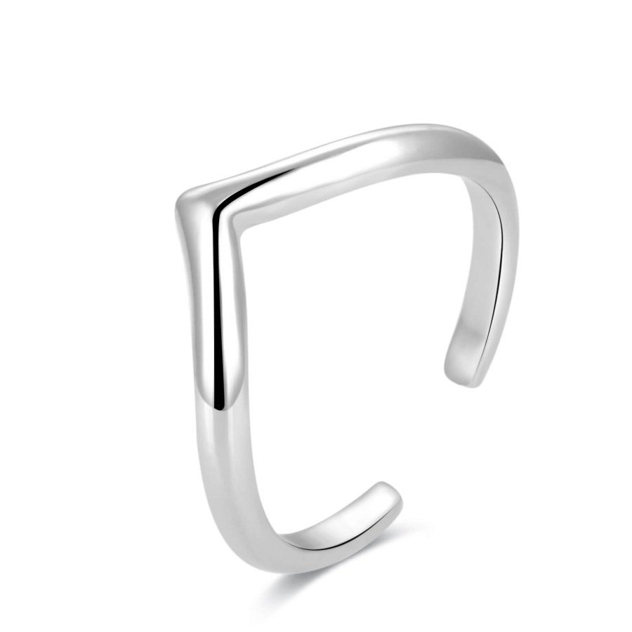 Beneto Minimalistický stříbrný prsten na nohu AGGF493 - Prsteny na nohu