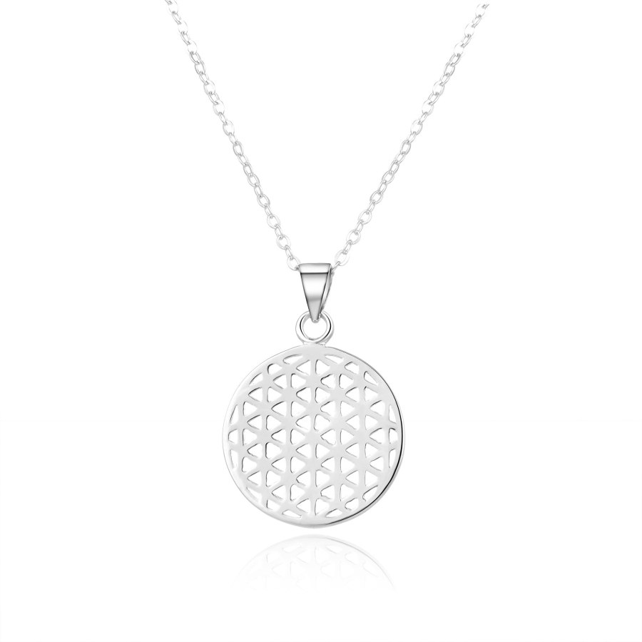 Beneto Módní stříbrný náhrdelník AGS1030/47 (řetízek, přívěsek) - Náhrdelníky