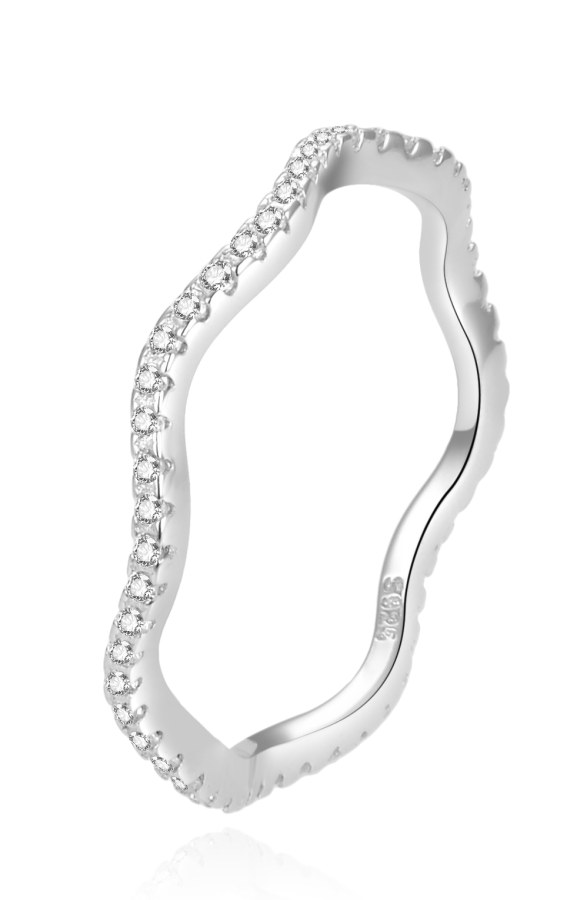 Beneto Originální stříbrný prsten s čirými zirkony AGG226 62 mm - Prsteny Prsteny s kamínkem