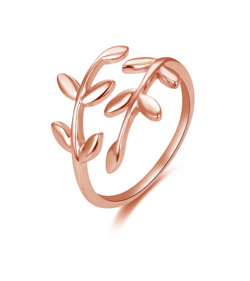 Beneto Otevřený bronzový prsten s originálním designem AGG468-RG - Prsteny Otevřené prsteny