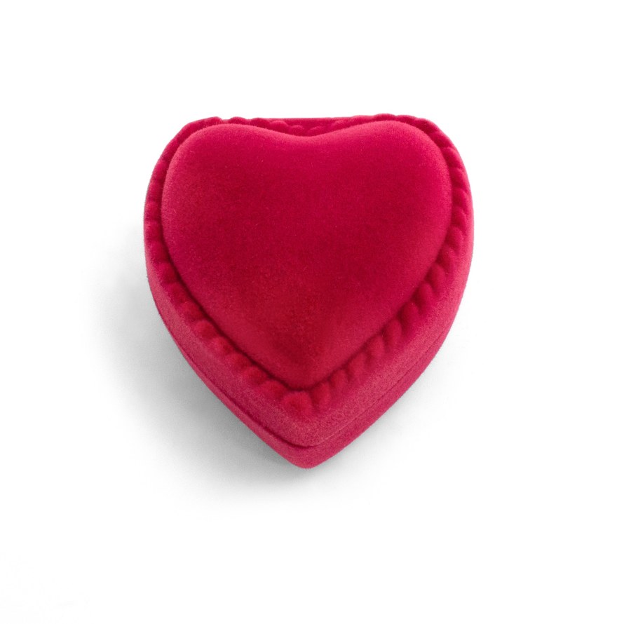Beneto Exclusive Romantická červená dárková krabička Srdce KS9 - Dárkové krabičky na šperky Krabičky na šperky Krabičky na šperky - malé