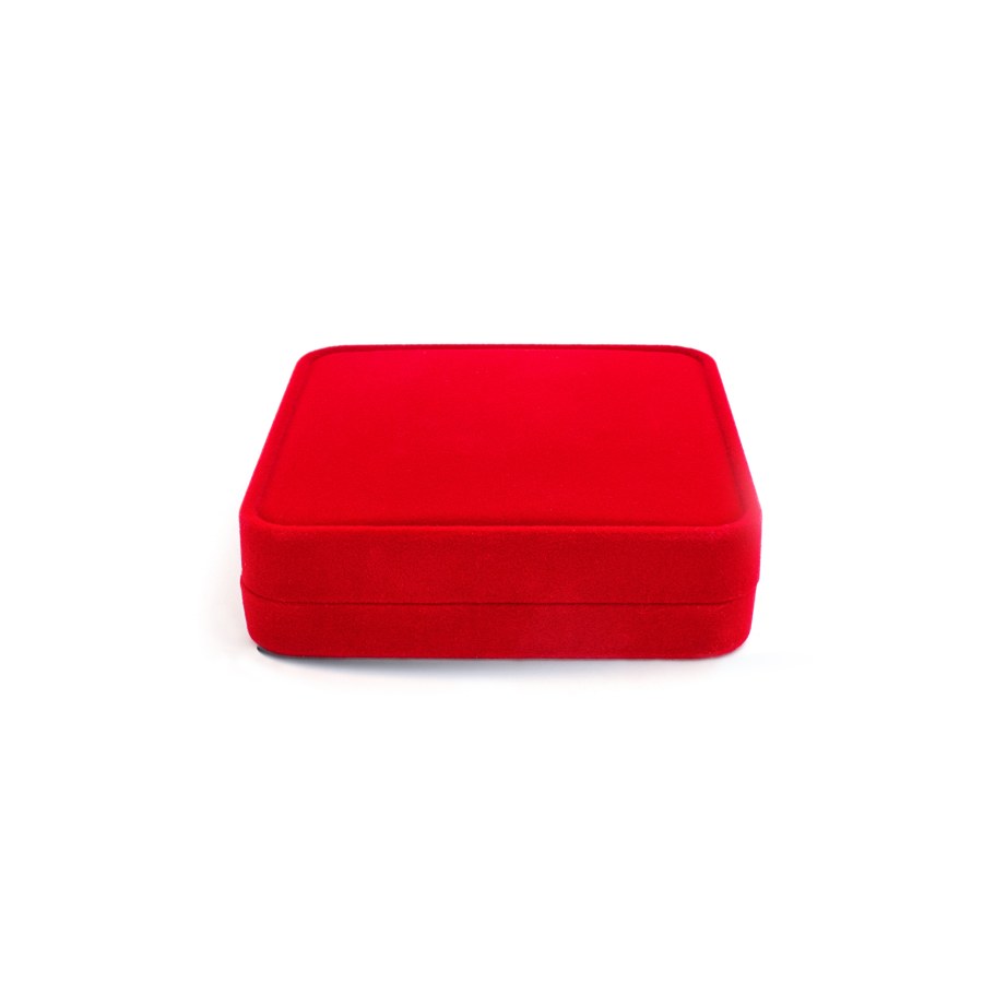 Beneto Semišová červená dárková krabička KS6 - Dárkové krabičky na šperky Krabičky na šperky Krabičky na šperky - velké