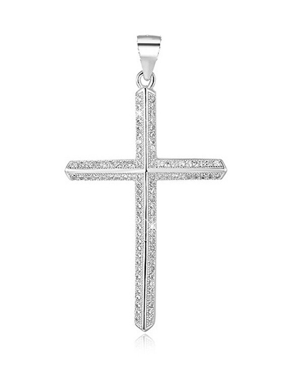 Beneto Stříbrný přívěsek Křížek AGH94 - Přívěsky Přívěsky na řetízky