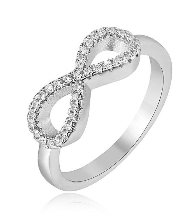 Beneto Stříbrný prsten Nekonečno AGG208 50 mm - Prsteny Prsteny s&nbsp;kamínkem