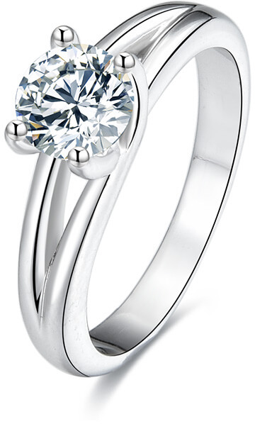 Beneto Stříbrný prsten s krystaly AGG198 50 mm - Prsteny Prsteny s kamínkem