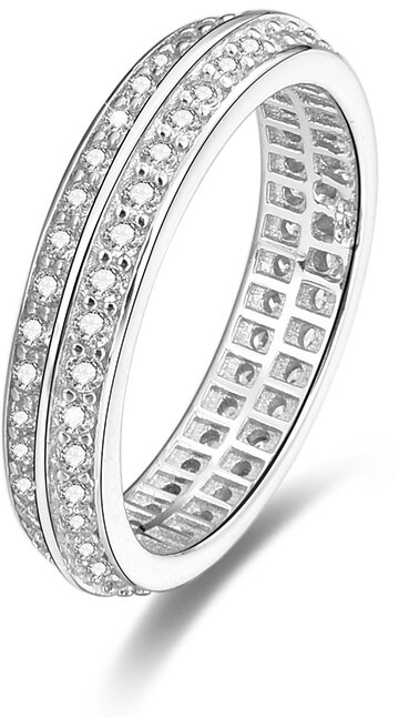 Beneto Stříbrný prsten s krystaly AGG203 52 mm - Prsteny Prsteny s kamínkem