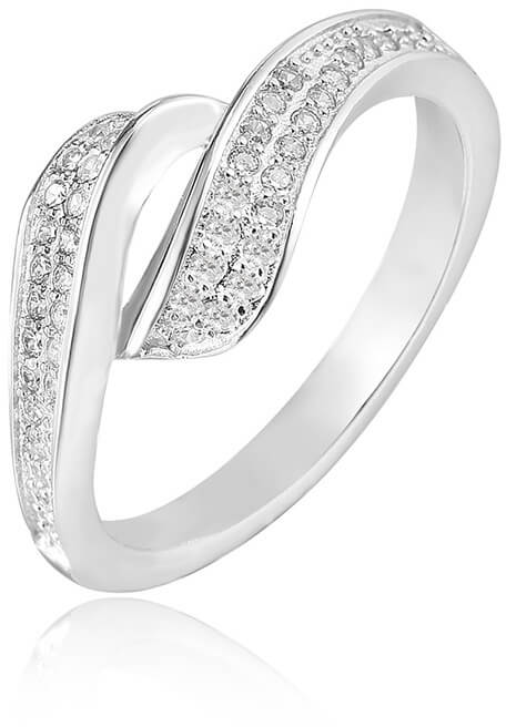 Beneto Stříbrný prsten s krystaly AGG209 50 mm - Prsteny Prsteny s kamínkem
