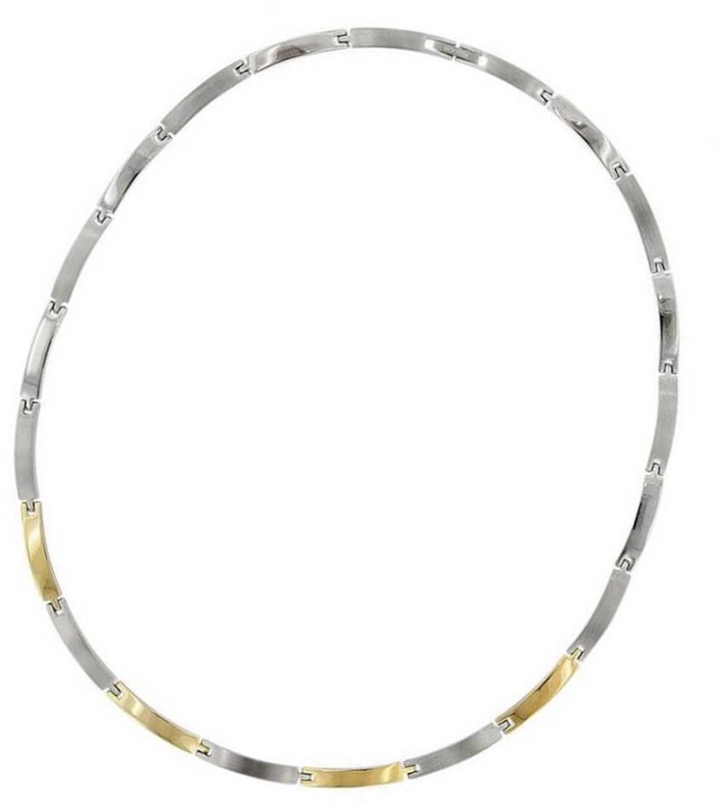 Boccia Titanium Luxusní titanový bicolor náhrdelník 0816-03 - Náhrdelníky