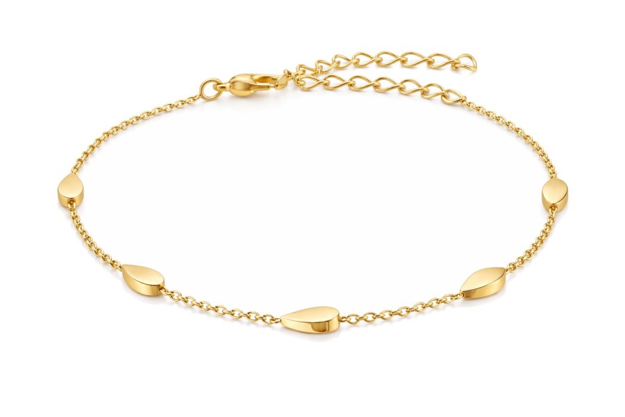 Boccia Titanium Pozlacený titanový náramek 03024-02 - Náramky Řetízkové náramky