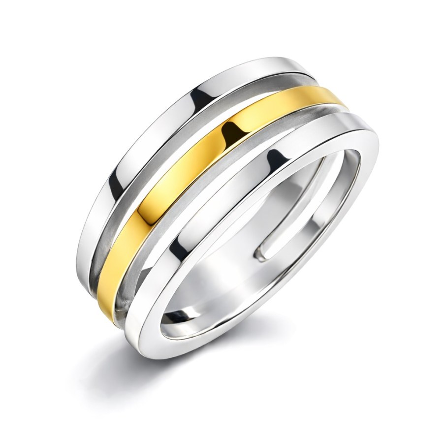 Boccia Titanium Pozlacený titanový prsten 0128-02 54 mm - Prsteny Prsteny bez kamínku