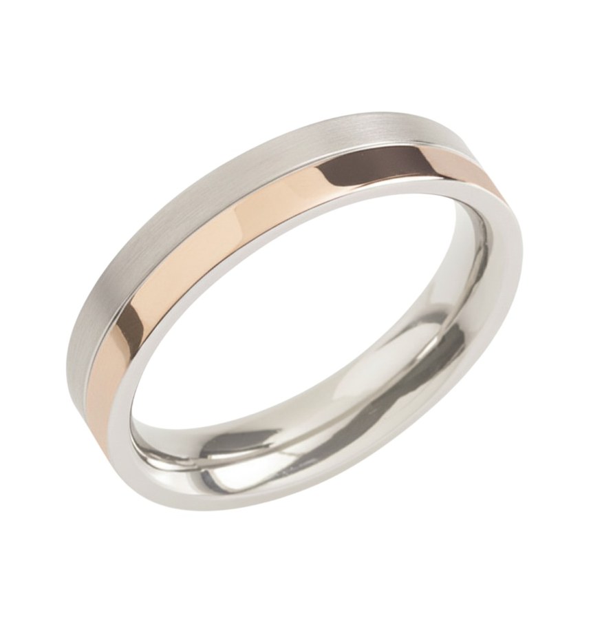 Boccia Titanium Pozlacený titanový snubní prsten 0129-07 66 mm - Prsteny Snubní prsteny Snubní prsteny bez kamínku