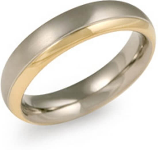 Boccia Titanium Pozlacený titanový snubní prsten 0130-08 54 mm - Prsteny Snubní prsteny Snubní prsteny bez kamínku