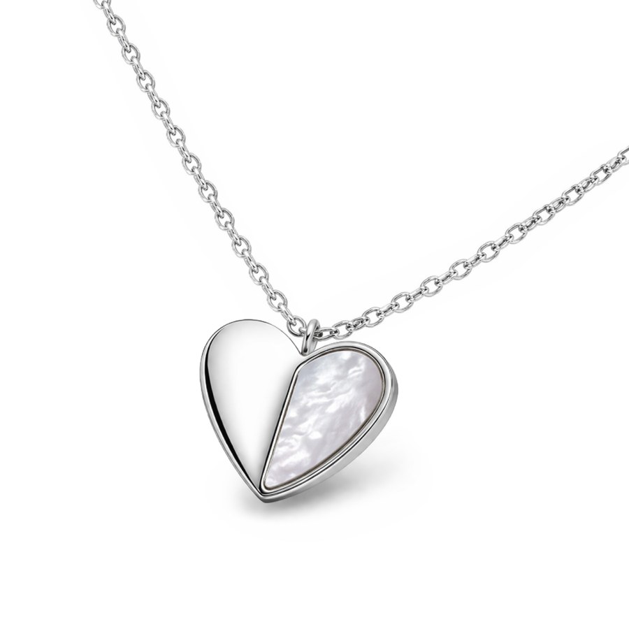 Boccia Titanium Romantický titanový náhrdelník s&nbsp;perletí 08057-01 - Náhrdelníky