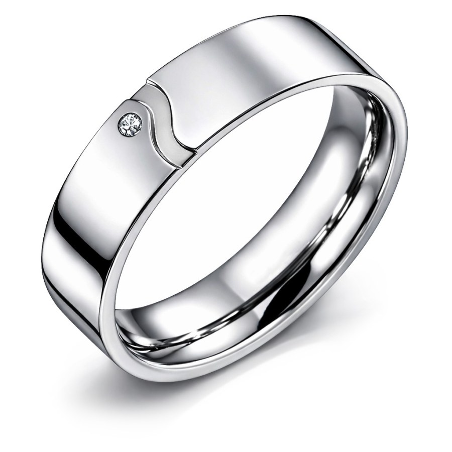 Boccia Titanium Snubní titanový prsten 0147-02 54 mm - Prsteny Snubní prsteny Snubní prsteny s&nbsp;kamínkem