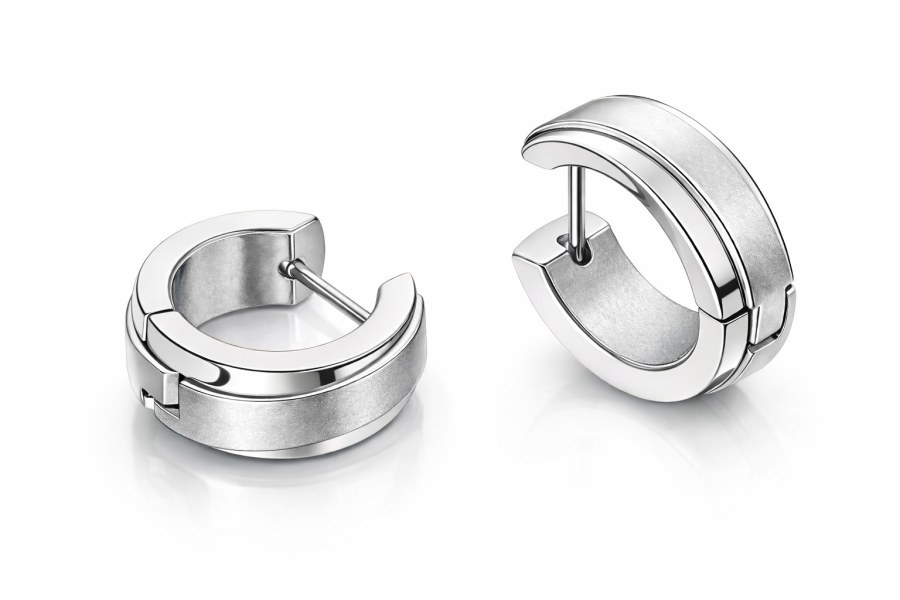 Boccia Titanium Titanové náušnice 0560-01 - Náušnice Kruhy