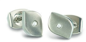 Boccia Titanium Titanové náušnice s diamantem 05008-02 - Náušnice Pecky