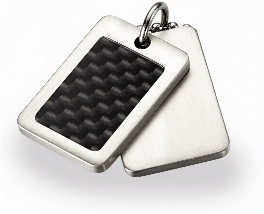 Boccia Titanium Titanový přívěsek Psí známky 0743-01