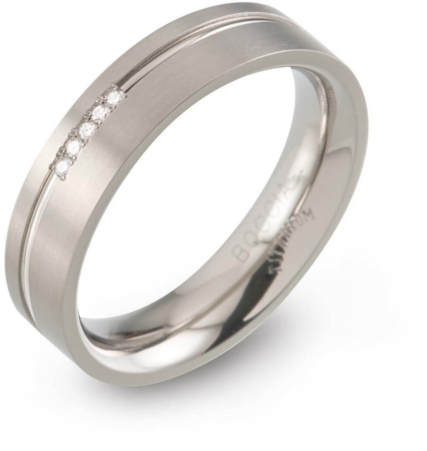 Boccia Titanium Titanový prsten 0149-02 56 mm - Prsteny Prsteny s kamínkem