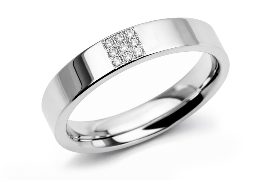 Boccia Titanium Titanový prsten s diamanty 0121-02 57 mm
