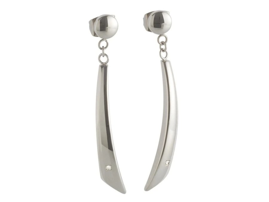 Boccia Titanium Visací titanové náušnice s diamanty 05049-02 Boccia Titanium Visací titanové náušnice s diamanty 05049-02 - Náušnice Visací náušnice