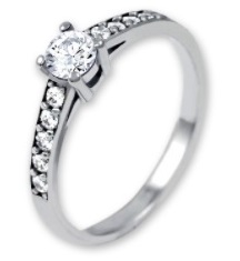 Brilio Dámský prsten s krystaly 229 001 00668 07 49 mm