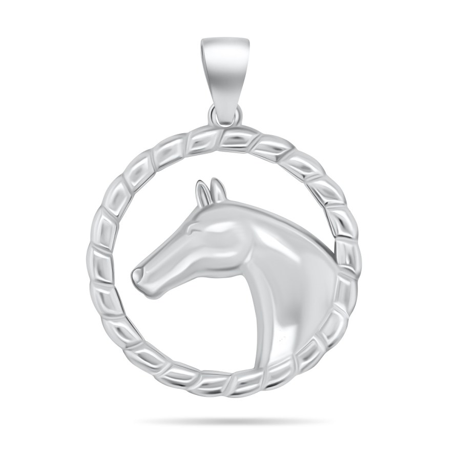 Brilio Silver Designový stříbrný přívěsek kůň PT32W - Přívěsky a korálky