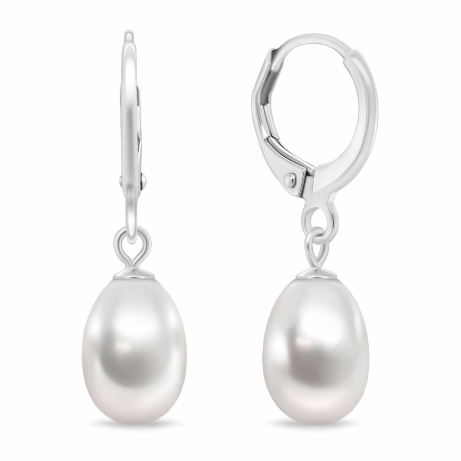 Brilio Silver Elegantní stříbrné náušnice s pravou perlou EA1199W Brilio Silver Elegantní stříbrné náušnice s pravou perlou EA1199W - Náušnice Visací náušnice