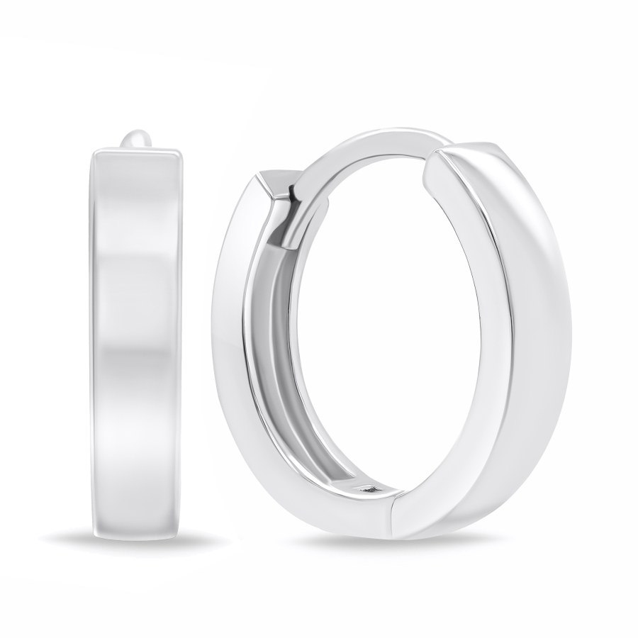 Brilio Silver Minimalistické stříbrné náušnice EA687W Brilio Silver Minimalistické stříbrné náušnice EA687W - Náušnice Kruhy