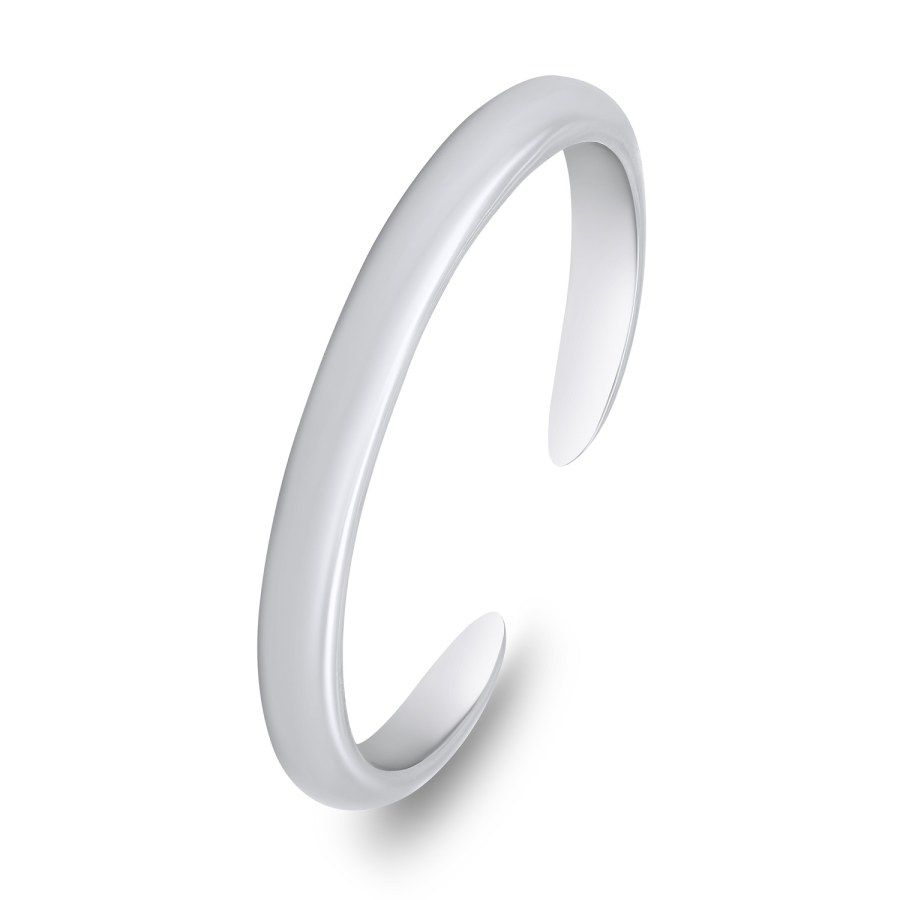 Brilio Silver Minimalistický stříbrný otevřený prsten RI084W - Prsteny Otevřené prsteny
