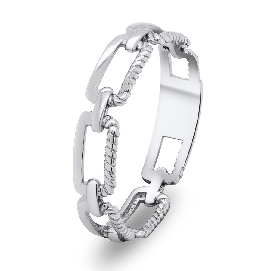 Brilio Silver Módní stříbrný prsten RI002W 58 mm - Prsteny Prsteny bez kamínku