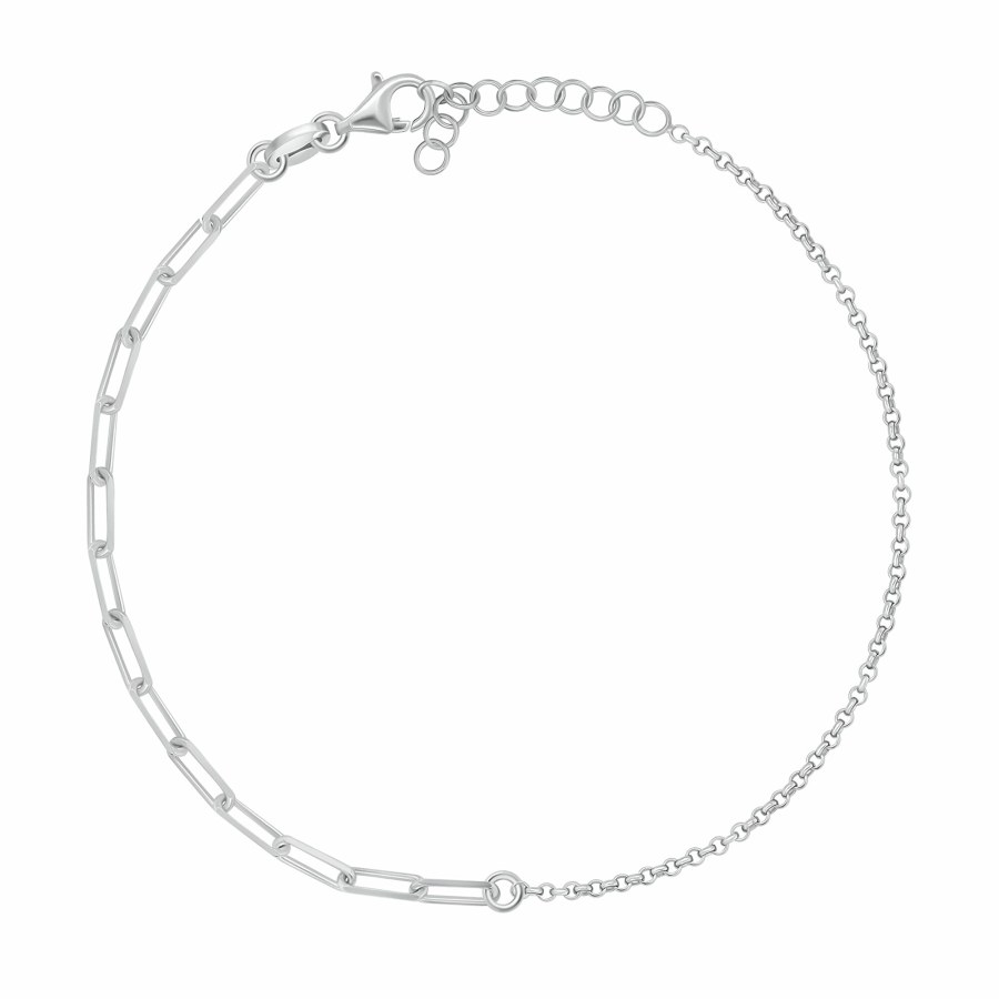 Brilio Silver Něžný stříbrný řetízek na nohu ANK115W Brilio Silver Něžný stříbrný řetízek na nohu ANK115W - Náramky Náramky na nohu