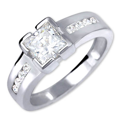 Brilio Silver Stříbrný zásnubní prsten 426 001 00416 04 52 mm - Prsteny Zásnubní prsteny