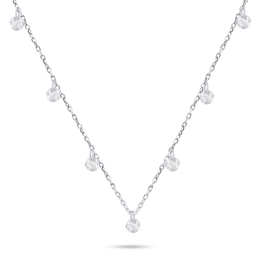 Brilio Silver Okouzlující stříbrný náhrdelník se zirkony NCL94W - Náhrdelníky