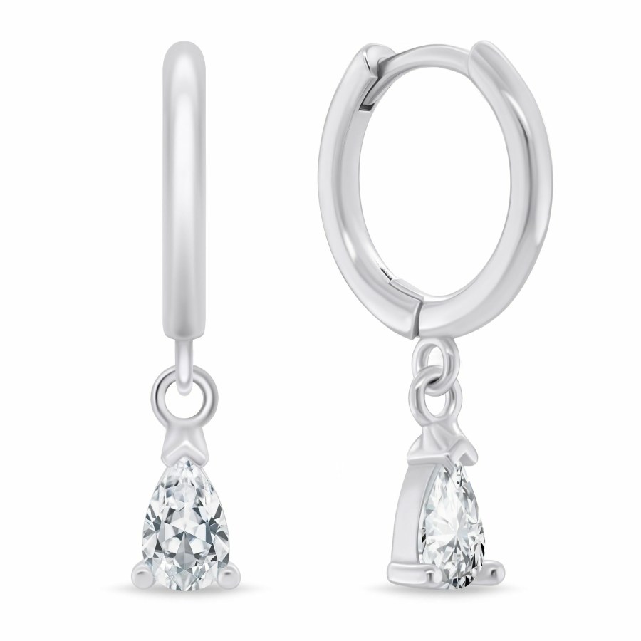Brilio Silver Elegantní kruhové náušnice se zirkonem EA1178W Brilio Silver Elegantní kruhové náušnice se zirkonem EA1178W - Náušnice Kruhy