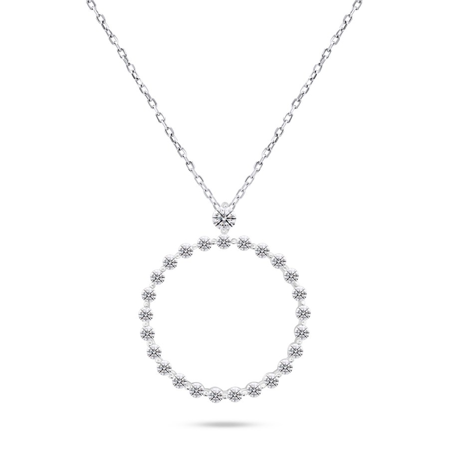 Brilio Silver Stříbrný minimalistický náhrdelník NCL71W - Náhrdelníky