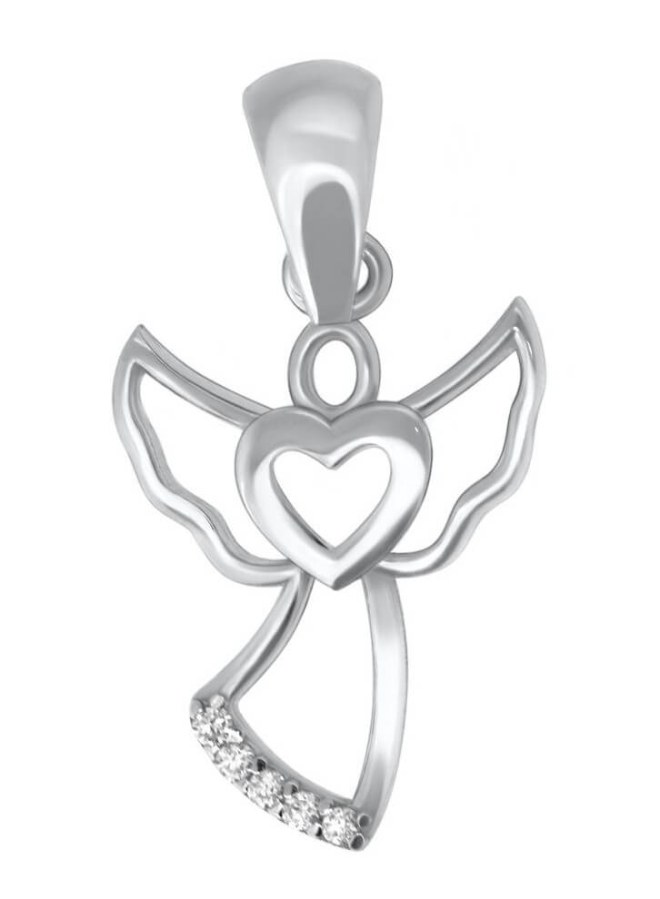 Brilio Silver Stříbrný přívěsek nebeský anděl PENT108 - Přívěsky Přívěsky na řetízky