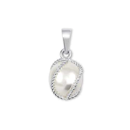 Brilio Silver Stříbrný přívěsek se syntetickou perlou 448 001 00594 04 - Přívěsky a korálky