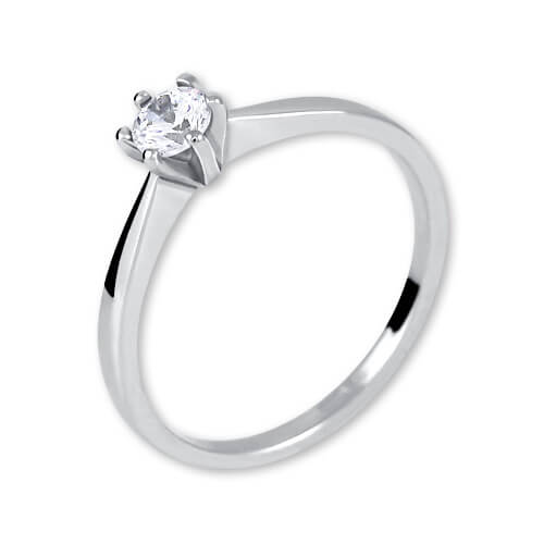 Brilio Silver Stříbrný zásnubní prsten 426 001 00501 04 60 mm - Prsteny Zásnubní prsteny