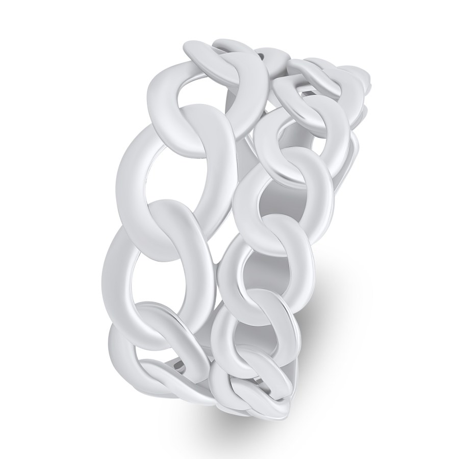 Brilio Silver Výrazný stříbrný prsten RI092W 50 mm - Prsteny Prsteny bez kamínku
