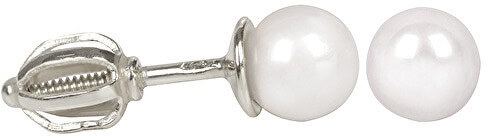 Brilio Zlaté dámské náušnice s perlou 235 001 00403 07 - Náušnice Pecky