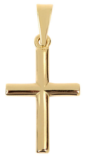 Brilio Zlatý přívěsek Křížek 242 001 00040 - Přívěsky a korálky