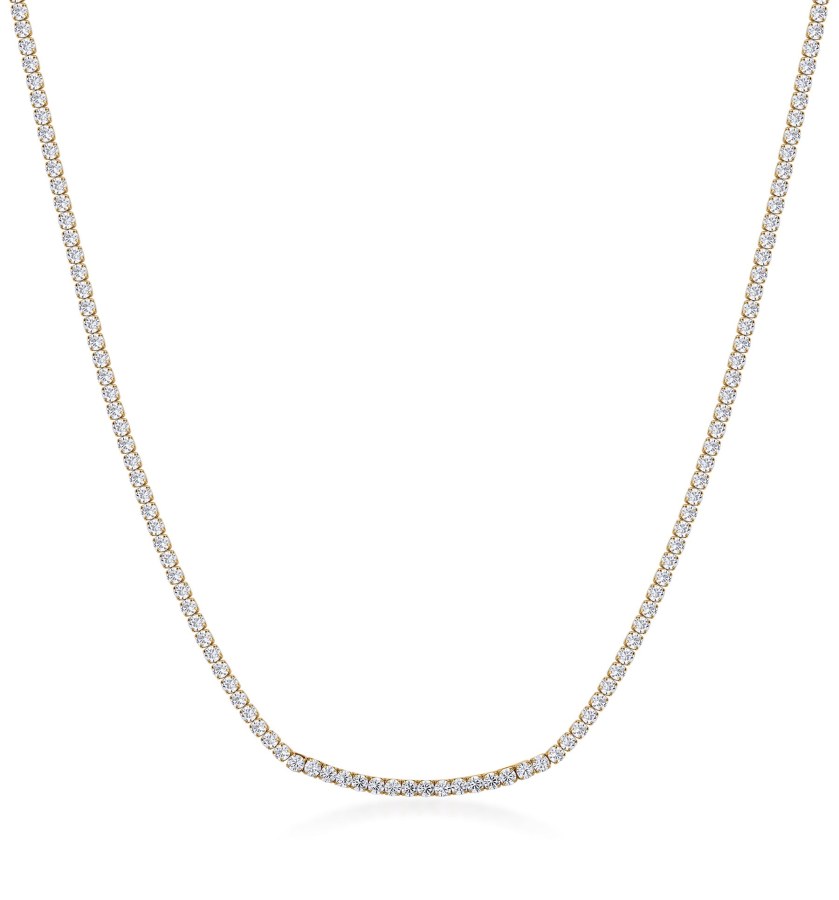 Brosway Blyštivý náhrdelník s&nbsp;čirými kubickými zirkony Desideri BEIN023 - Náhrdelníky Náhrdelníky s&nbsp;kameny