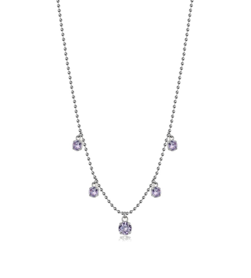 Brosway Blyštivý ocelový náhrdelník se zirkony Desideri BEIN013 - Náhrdelníky