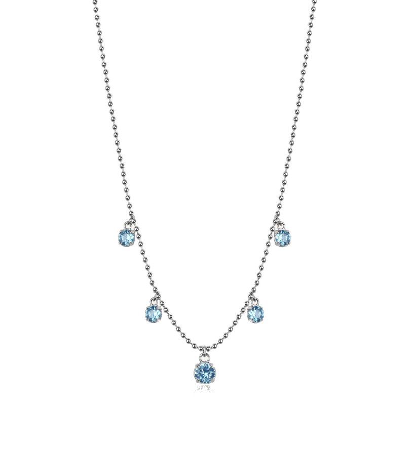 Brosway Blyštivý ocelový náhrdelník se zirkony Desideri BEIN014 - Náhrdelníky