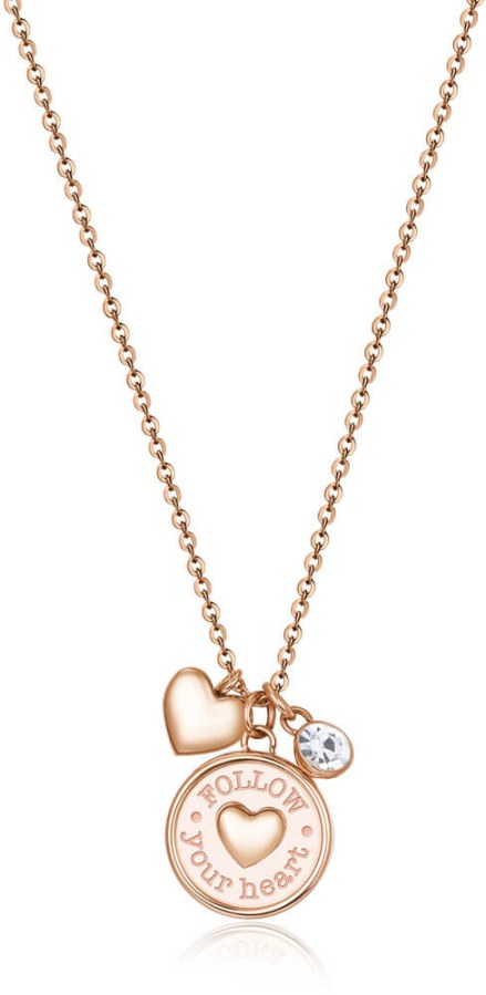 Brosway Bronzový náhrdelník Srdce Chakra BHKL04EN (řetízek, přívěsky) - Náhrdelníky