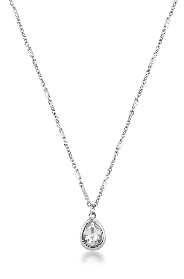 Brosway Dámský ocelový náhrdelník s&nbsp;krystalem Kapka Symphonia BYM197 - Náhrdelníky Náhrdelníky s&nbsp;kameny