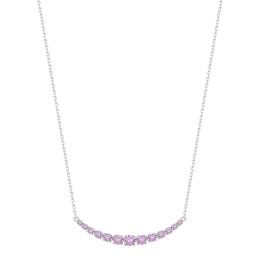 Brosway Elegantní náhrdelník ze stříbra Fancy Vibrant Pink FVP116 Brosway Elegantní náhrdelník ze stříbra Fancy Vibrant Pink FVP116 - Náhrdelníky