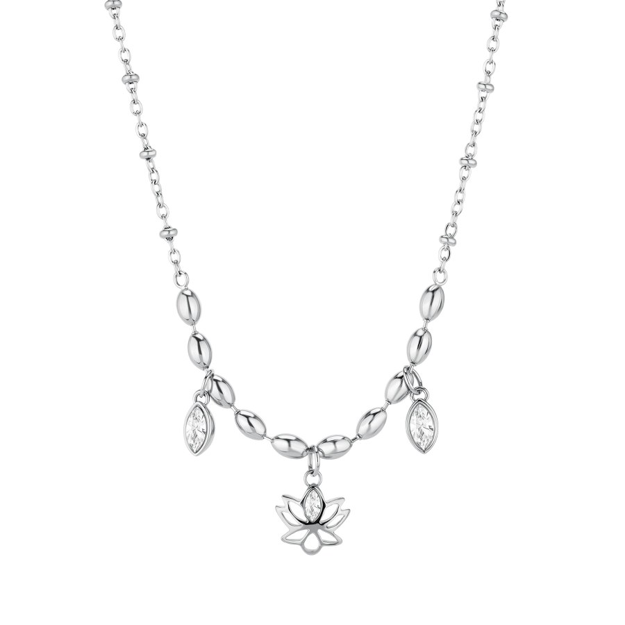 Brosway Elegantní ocelový náhrdelník Lotosový květ Chakra BHKN157 Brosway Elegantní ocelový náhrdelník Lotosový květ Chakra BHKN157 - Náhrdelníky