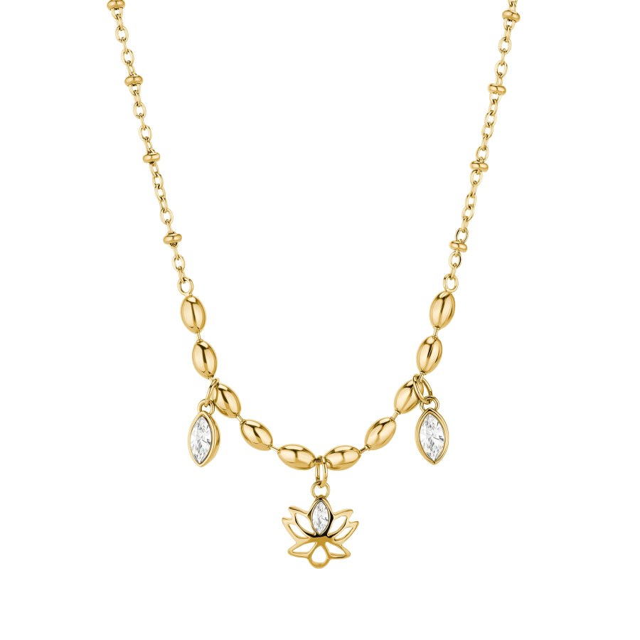 Brosway Elegantní pozlacený náhrdelník Lotosový květ Chakra BHKN158 Brosway Elegantní pozlacený náhrdelník Lotosový květ Chakra BHKN158 - Náhrdelníky
