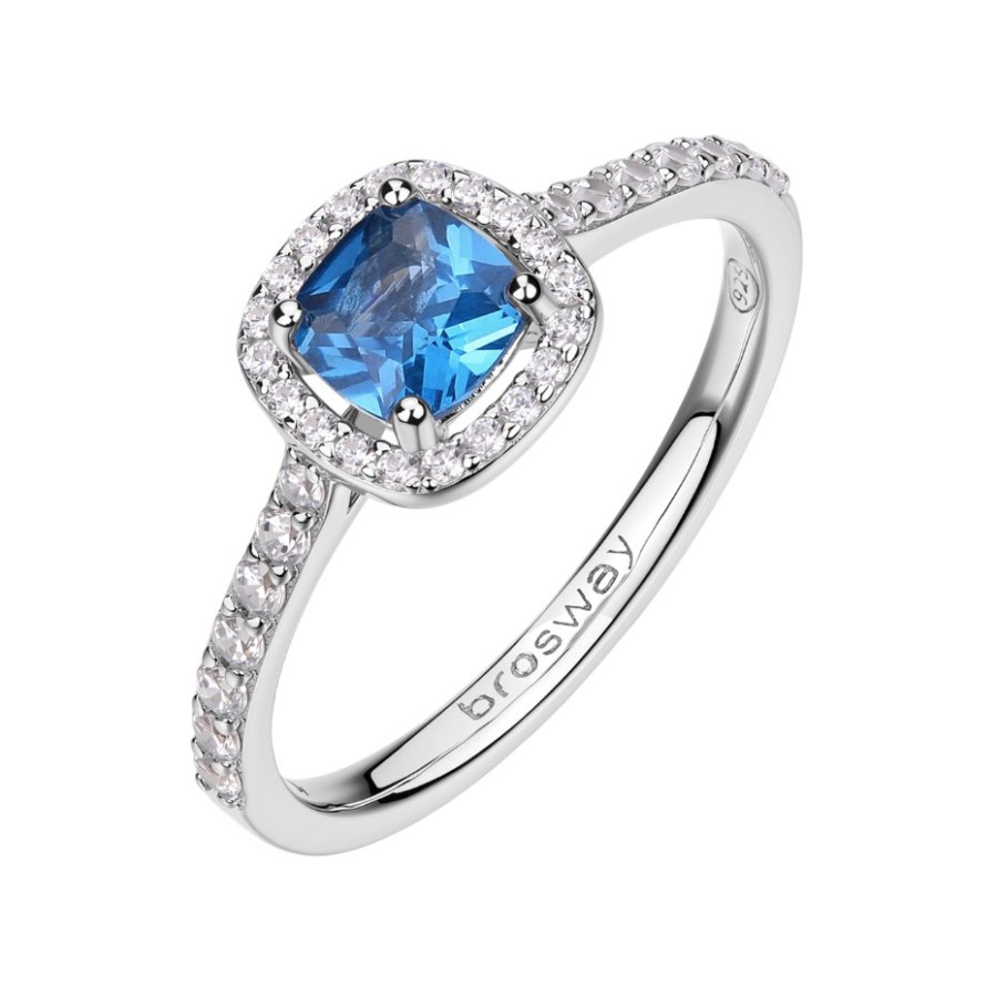 Brosway Elegantní stříbrný prsten Fancy Freedom Blue FFB129 52 mm Brosway Elegantní stříbrný prsten Fancy Freedom Blue FFB129 52 mm - Prsteny Prsteny s kamínkem
